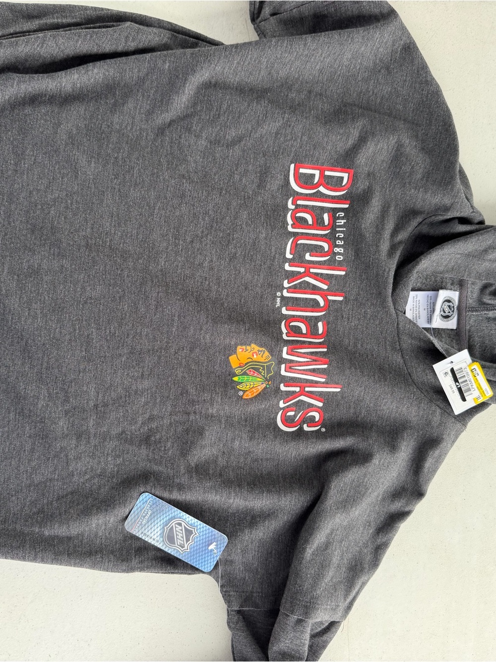 Men's Blackhawk Gray Long-Sleeve Shirt